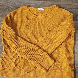 SO Mustard Crew Neck Sweater